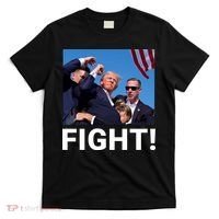 Trump Fight 2024 Usa Flag Save Our Republic Pennsylvania Rally 2024 T-Shirt thumb 0