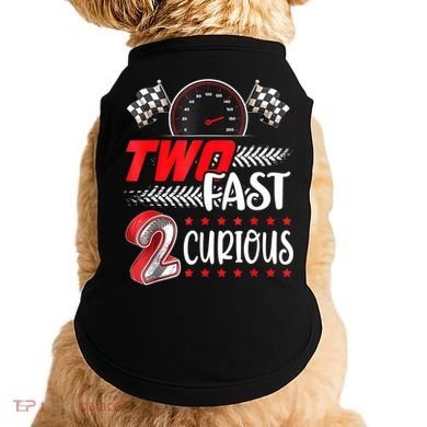 Two Fast 2 Curious Birthday Decorations 2nd Bday Doggie Tank