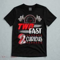 Two Fast 2 Curious Birthday Decorations 2nd Bday T-Shirt thumb 5