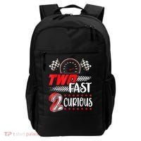 Two Fast 2 Curious Birthday Decorations 2nd Bday Backpack thumb 0