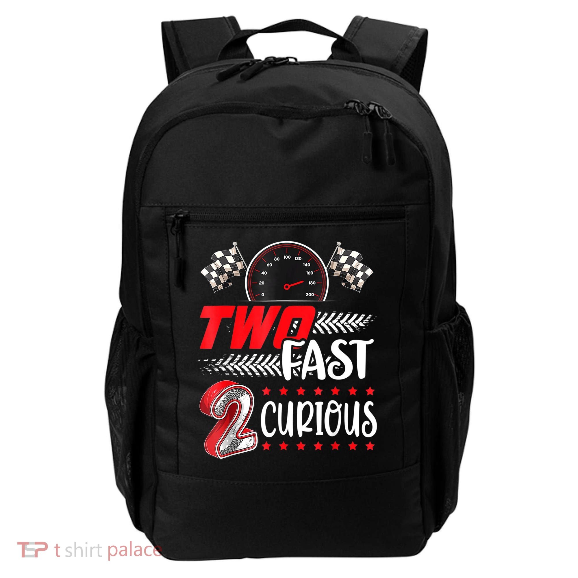 Two Fast 2 Curious Birthday Decorations 2nd Bday Backpack