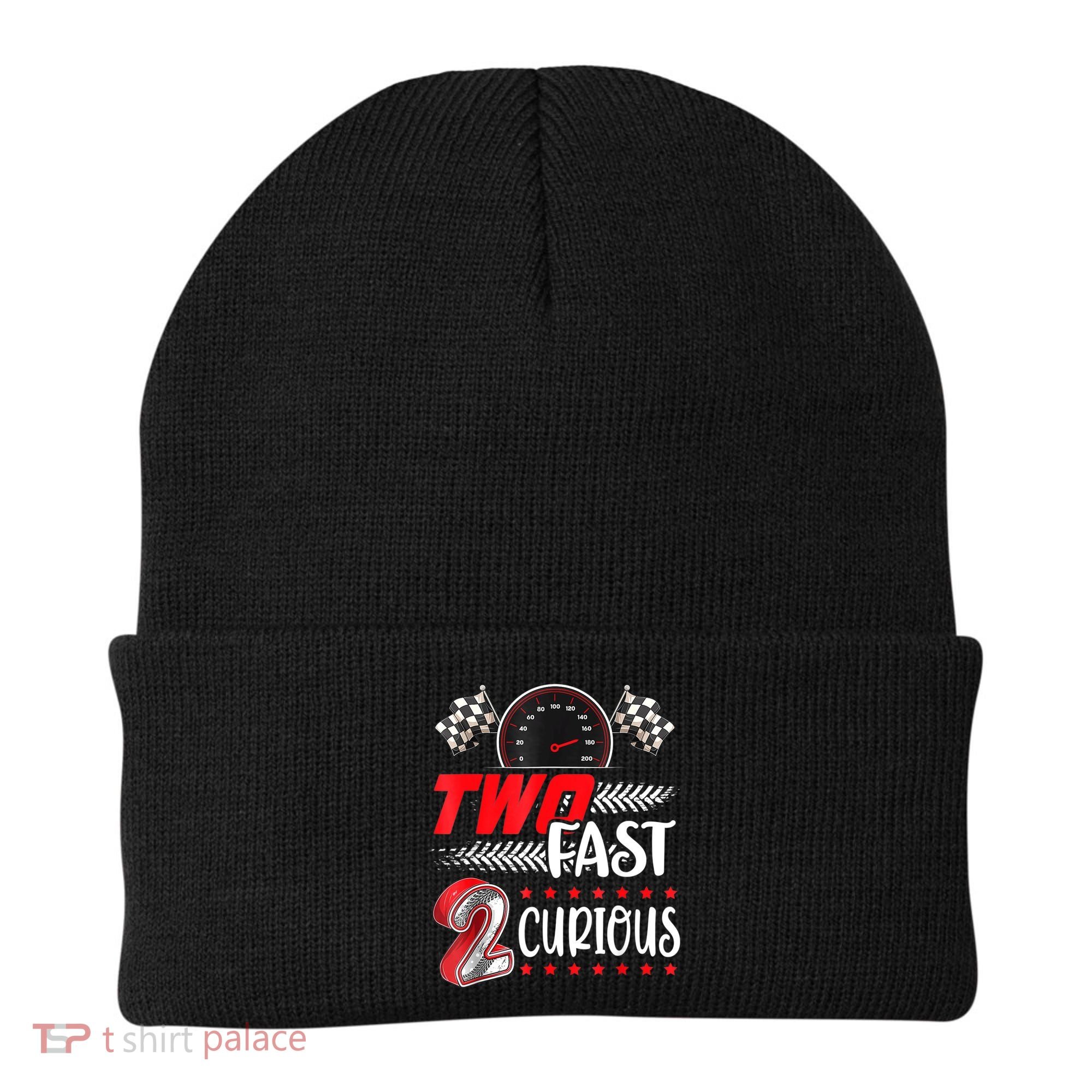 Two Fast 2 Curious Birthday Decorations 2nd Bday Beanie