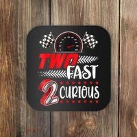 Two Fast 2 Curious Birthday Decorations 2nd Bday Coaster thumb 0