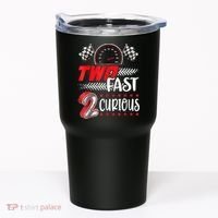 Two Fast 2 Curious Birthday Decorations 2nd Bday Tumbler thumb 0