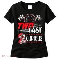 Two Fast 2 Curious Birthday Decorations 2nd Bday Women's T-Shirt thumb 0