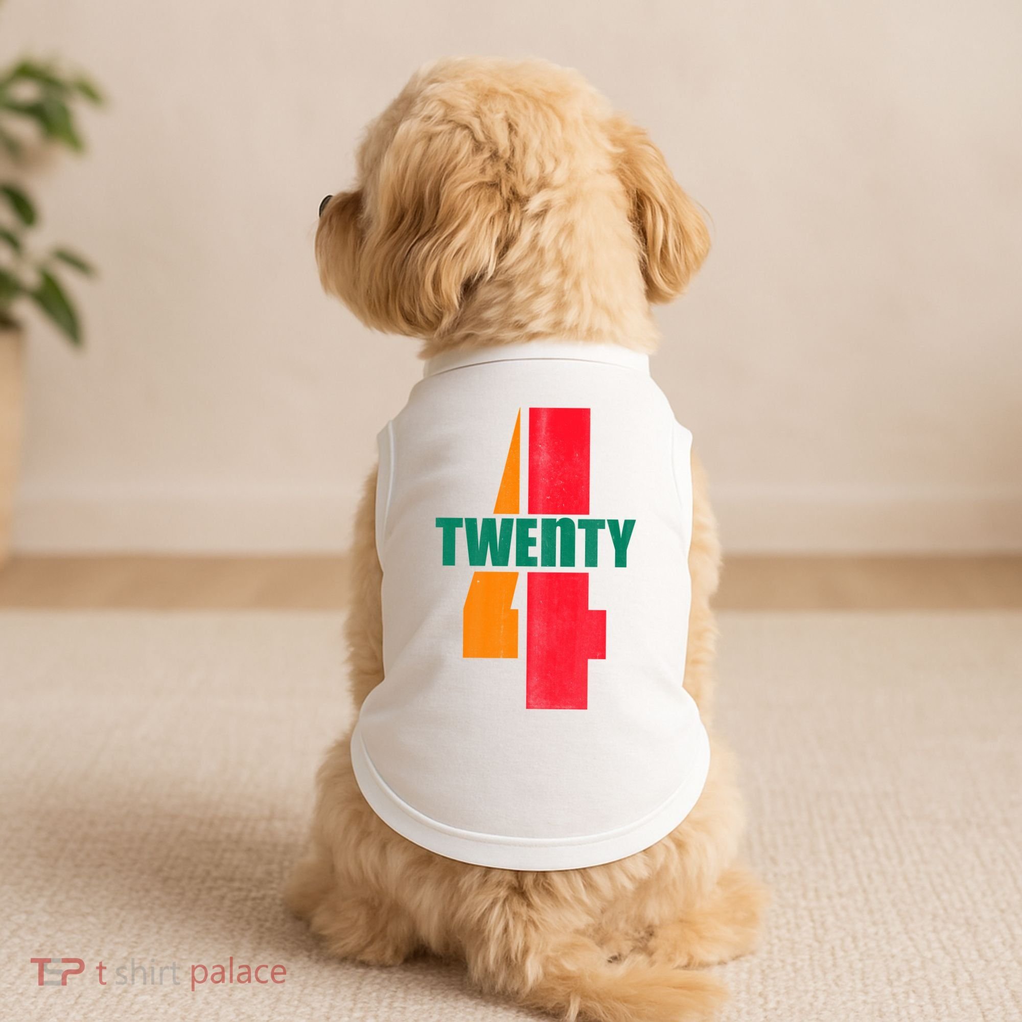 Twenty Four 24 Spoof Birthday Logo Doggie Tank