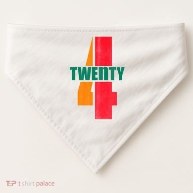 Twenty Four 24 Spoof Birthday Logo USA-Made Doggie Bandana