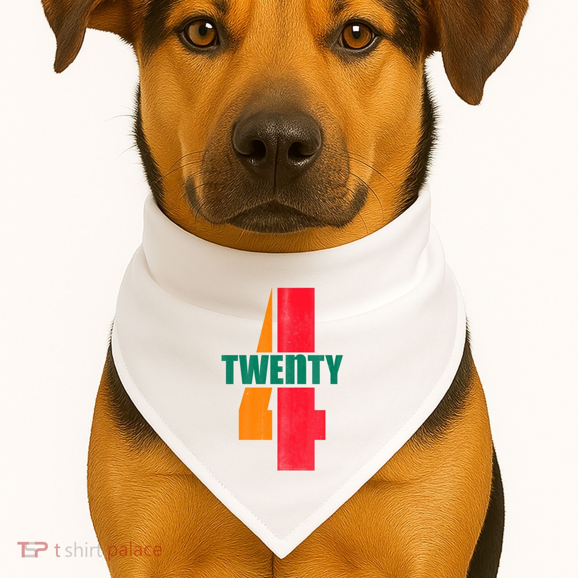 Twenty Four 24 Spoof Birthday Logo USA-Made Doggie Bandana