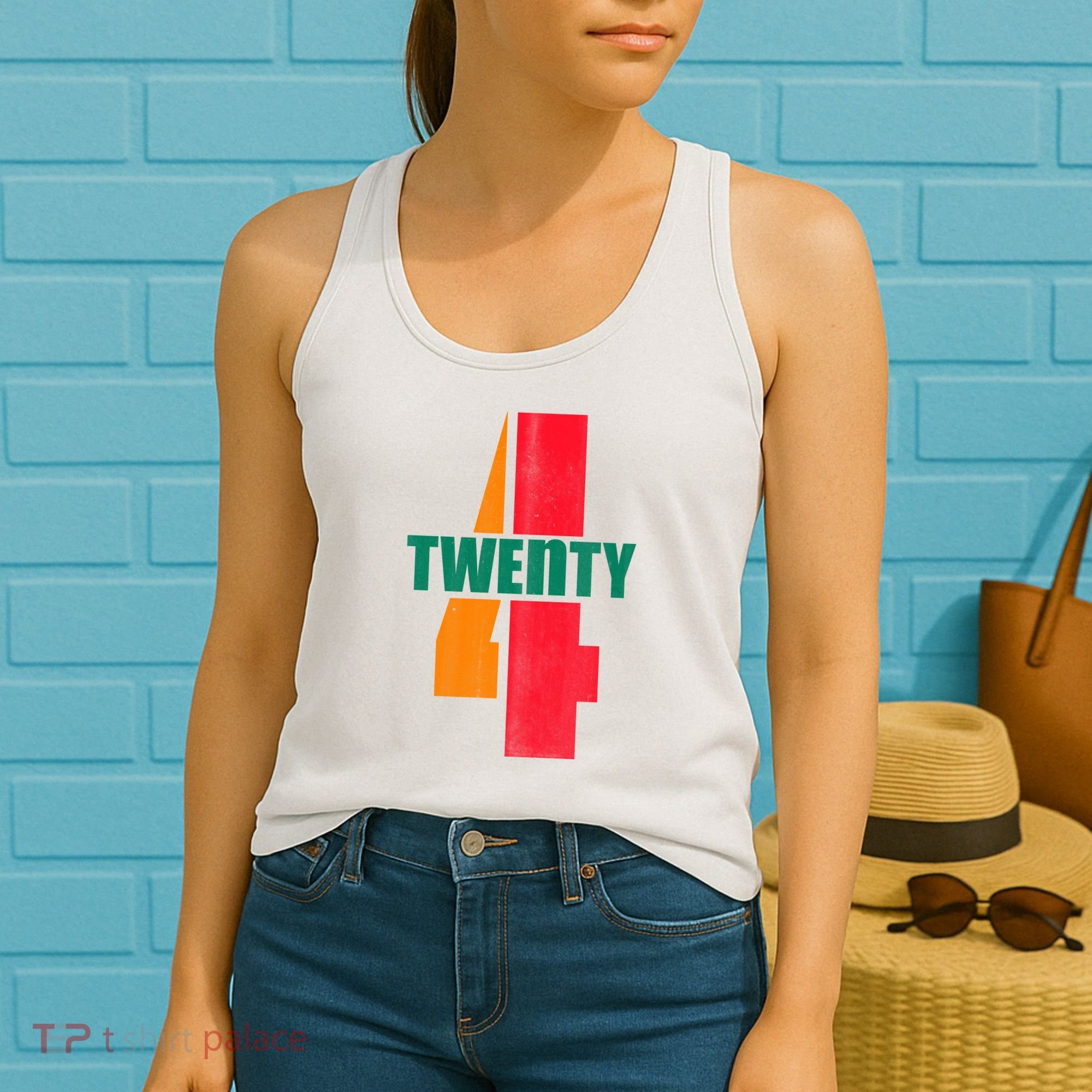Twenty Four 24 Spoof Birthday Logo Women's Tank Top