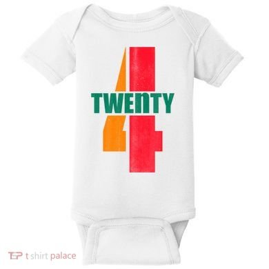 Twenty Four 24 Spoof Birthday Logo Baby Bodysuit