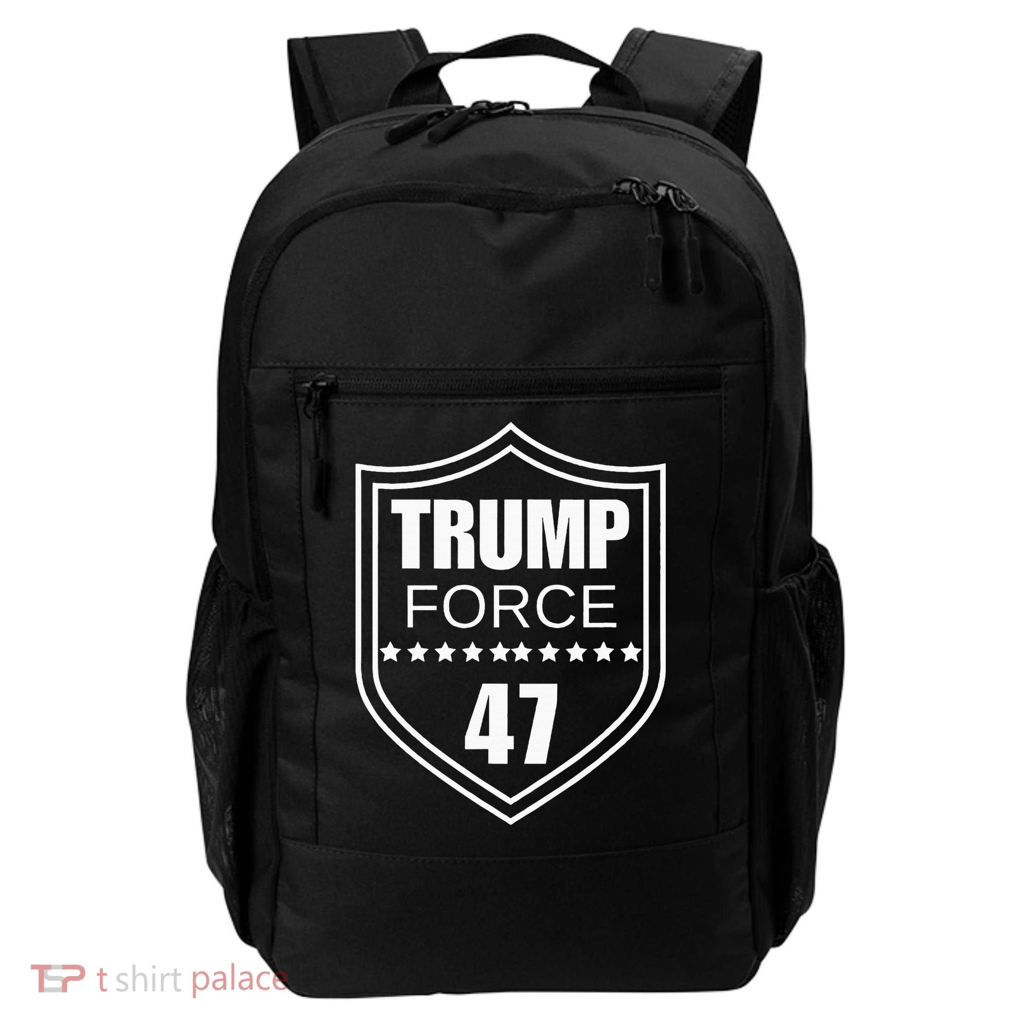 Trump Force 47 Ultra Maga More Than Ever Never Surrender Usa Backpack