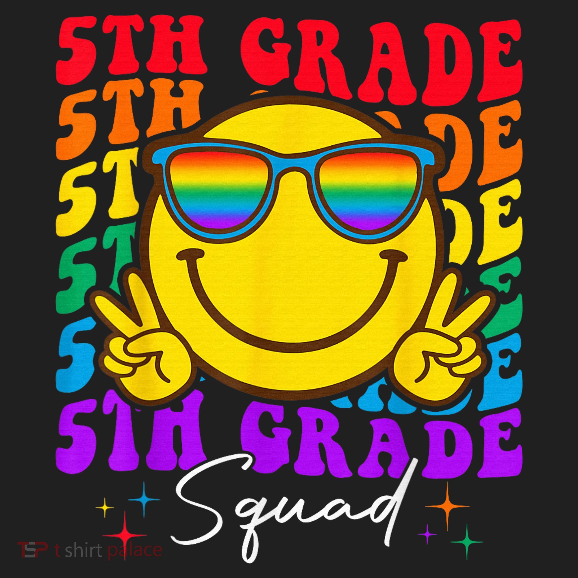 Team Fifth 5th Grade Squad Teacher Boy Girls Back To School Women's Sweatshirt