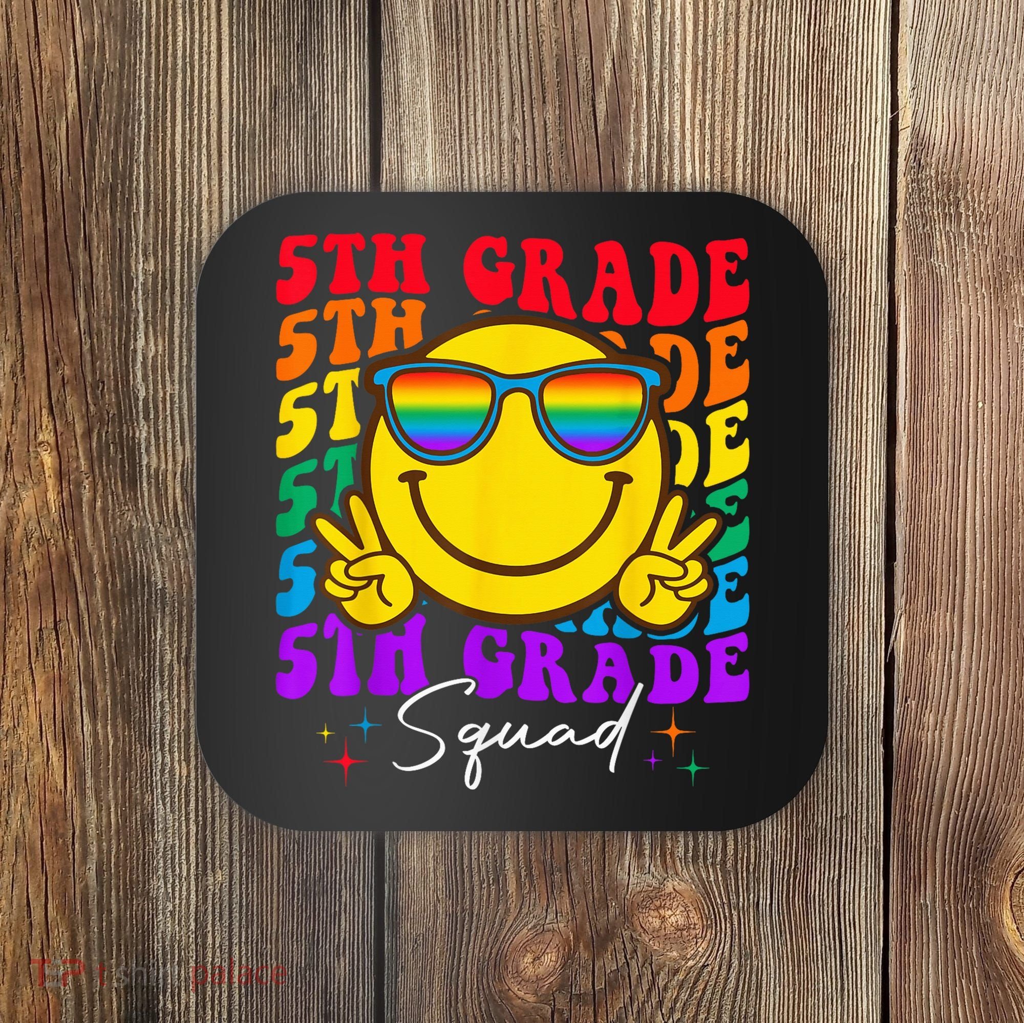 Team Fifth 5th Grade Squad Teacher Boy Girls Back To School Coaster