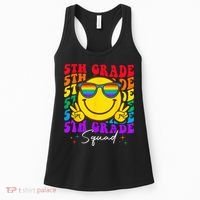 Team Fifth 5th Grade Squad Teacher Boy Girls Back To School Women's Tank Top thumb 0