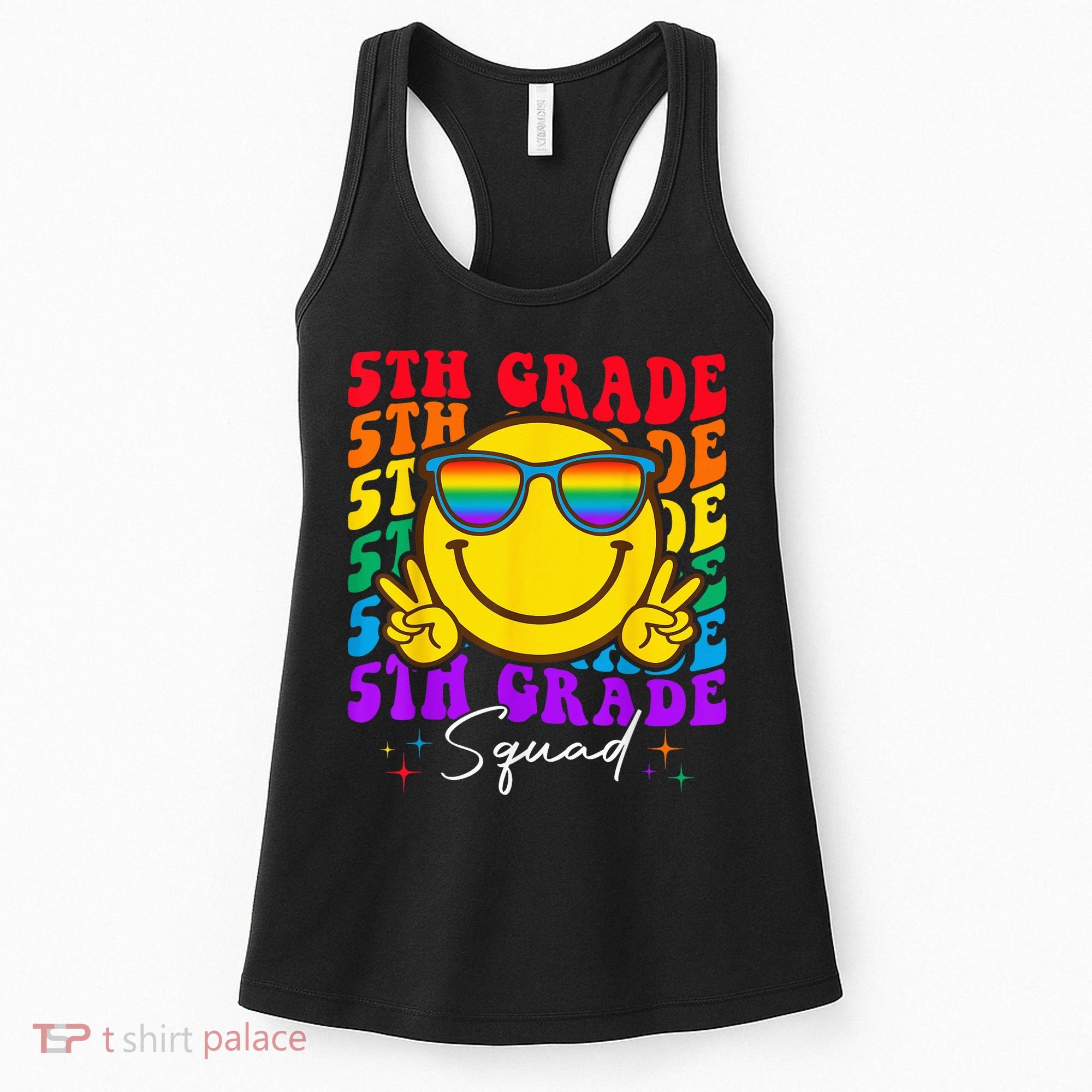 Team Fifth 5th Grade Squad Teacher Boy Girls Back To School Women's Tank Top