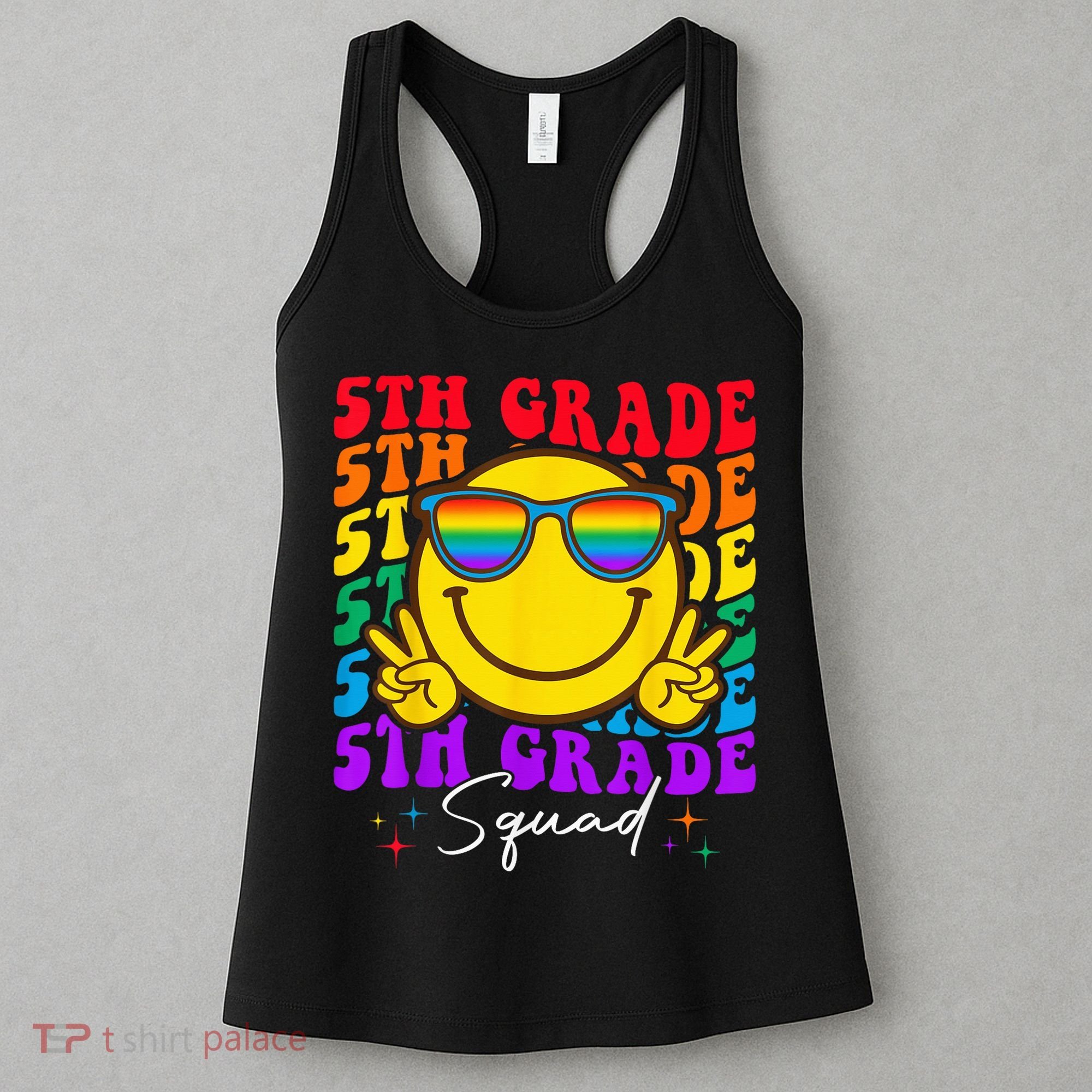 Team Fifth 5th Grade Squad Teacher Boy Girls Back To School Women's Tank Top