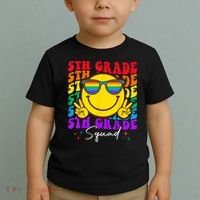 Team Fifth 5th Grade Squad Teacher Boy Girls Back To School Toddler T-Shirt thumb 2