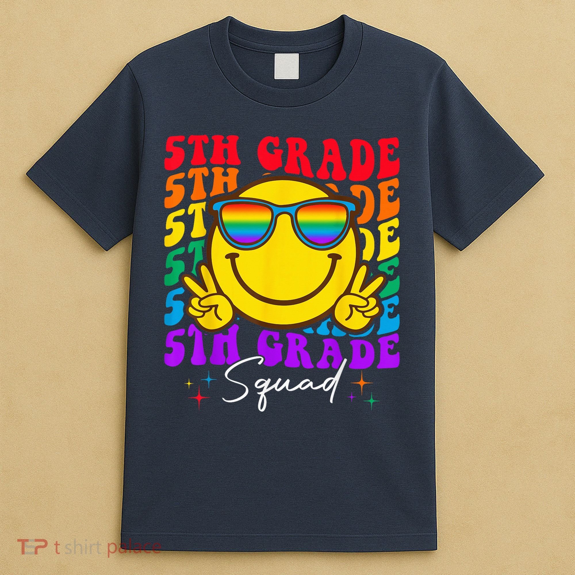 Team Fifth 5th Grade Squad Teacher Boy Girls Back To School T-Shirt
