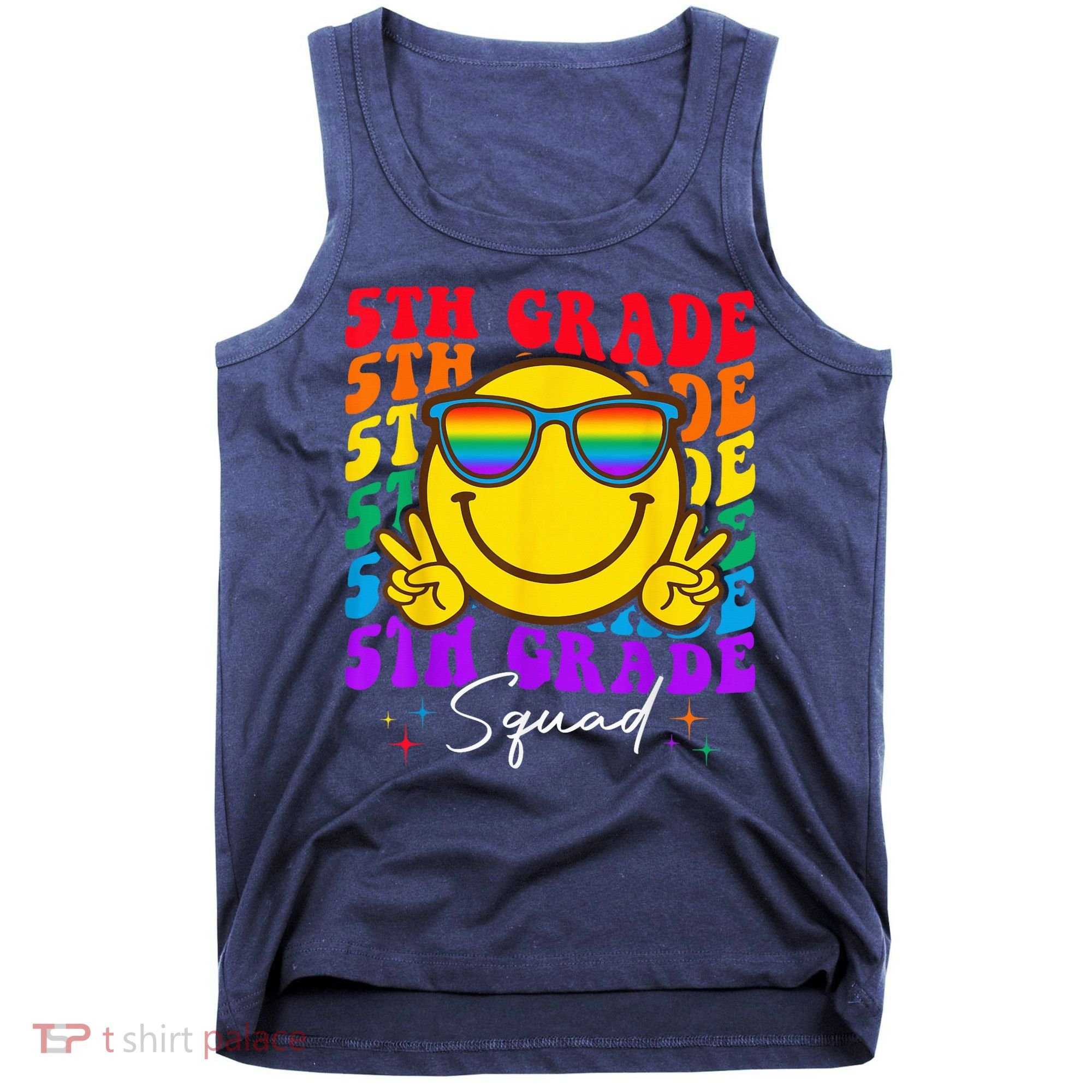 Team Fifth 5th Grade Squad Teacher Boy Girls Back To School Tank Top