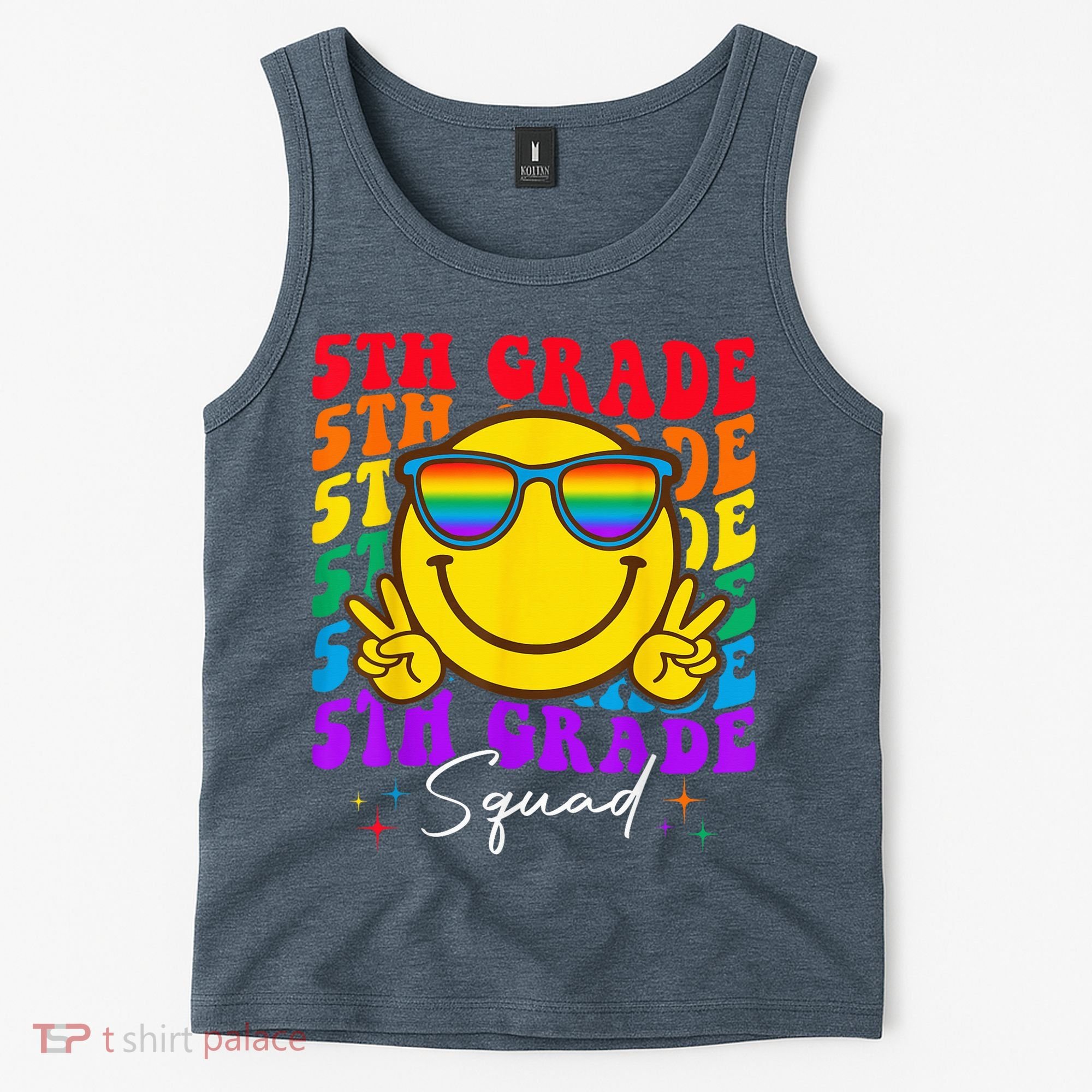 Team Fifth 5th Grade Squad Teacher Boy Girls Back To School Tank Top