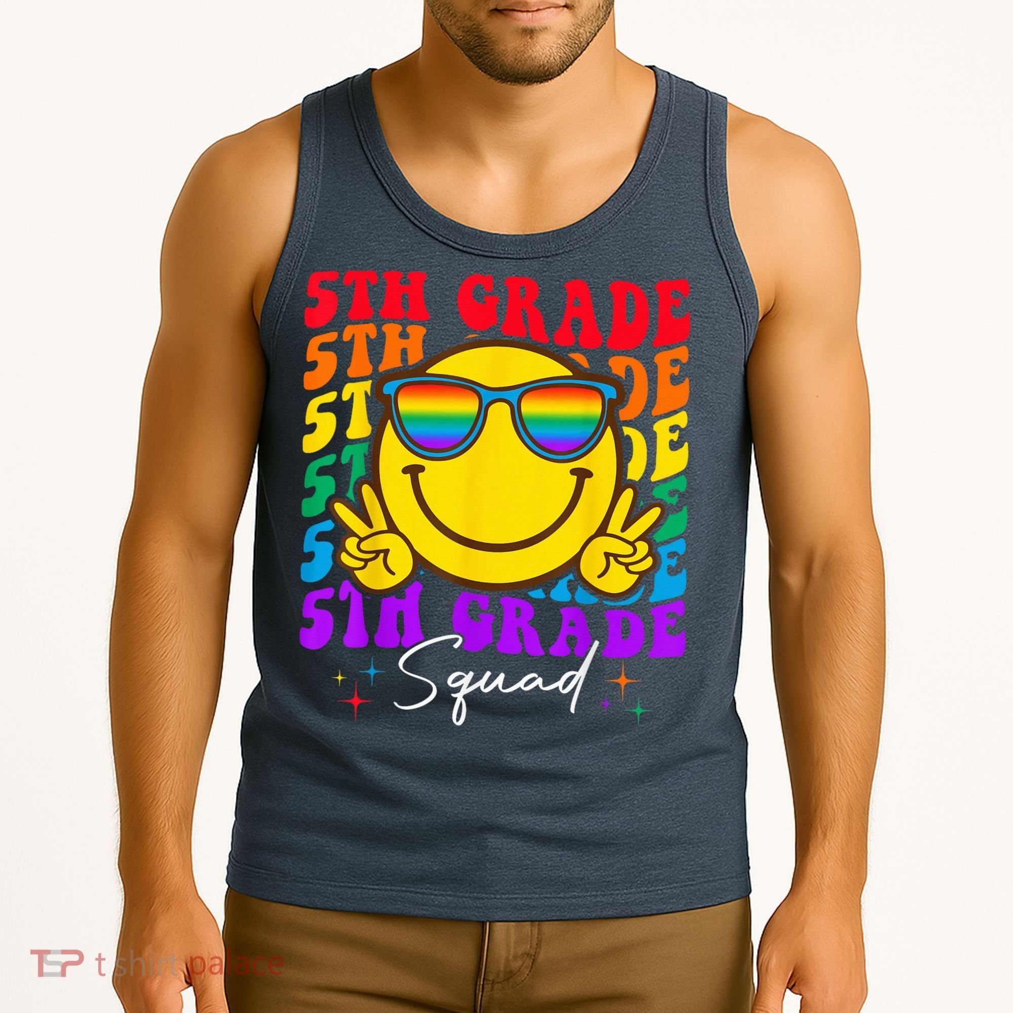 Team Fifth 5th Grade Squad Teacher Boy Girls Back To School Tank Top