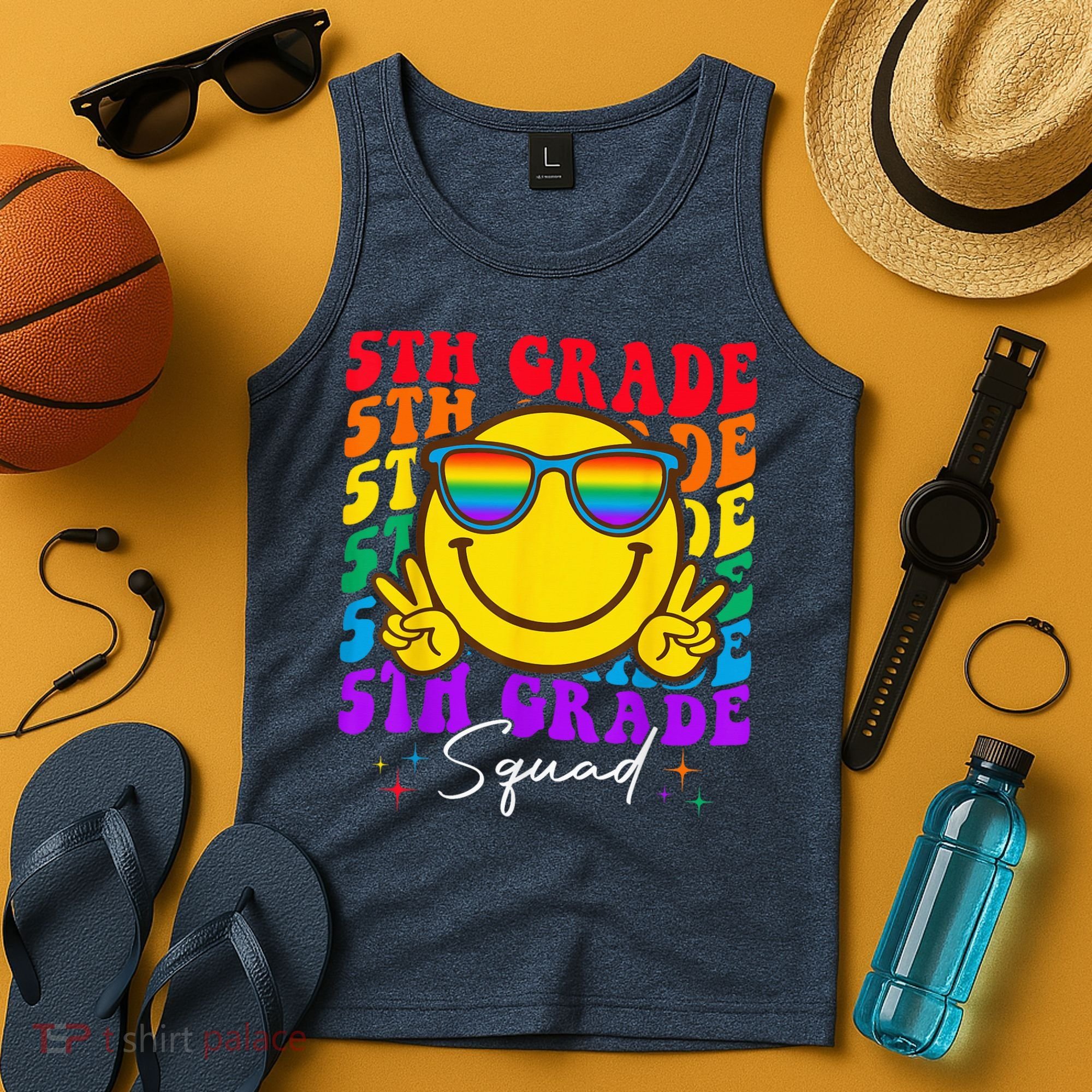 Team Fifth 5th Grade Squad Teacher Boy Girls Back To School Tank Top