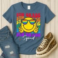 Team Fifth 5th Grade Squad Teacher Boy Girls Back To School Women's T-Shirt thumb 3