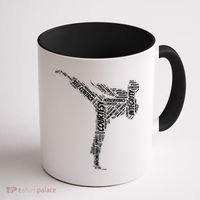 Taekwondo Fighter 5 Tenets Of TKD Martial Arts Coffee Mug thumb 1