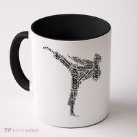 Taekwondo Fighter 5 Tenets Of TKD Martial Arts Coffee Mug thumb 0