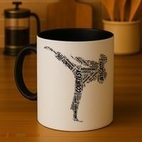 Taekwondo Fighter 5 Tenets Of TKD Martial Arts Coffee Mug thumb 4
