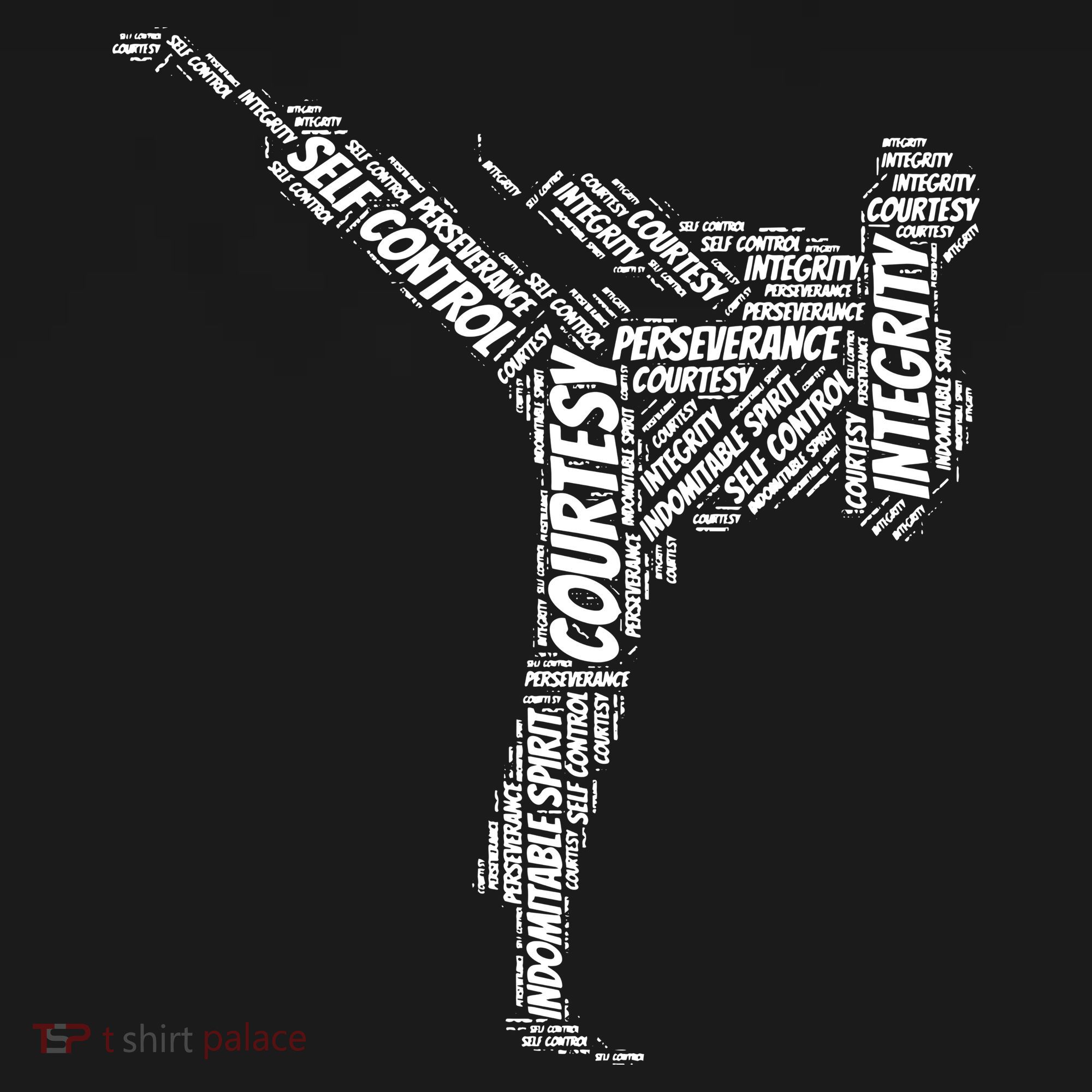 Taekwondo Fighter 5 Tenets Of TKD Martial Arts Ornament