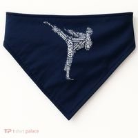 Taekwondo Fighter 5 Tenets Of TKD Martial Arts USA-Made Doggie Bandana thumb 0