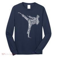 Taekwondo Fighter 5 Tenets Of TKD Martial Arts Long Sleeve Shirt thumb 0