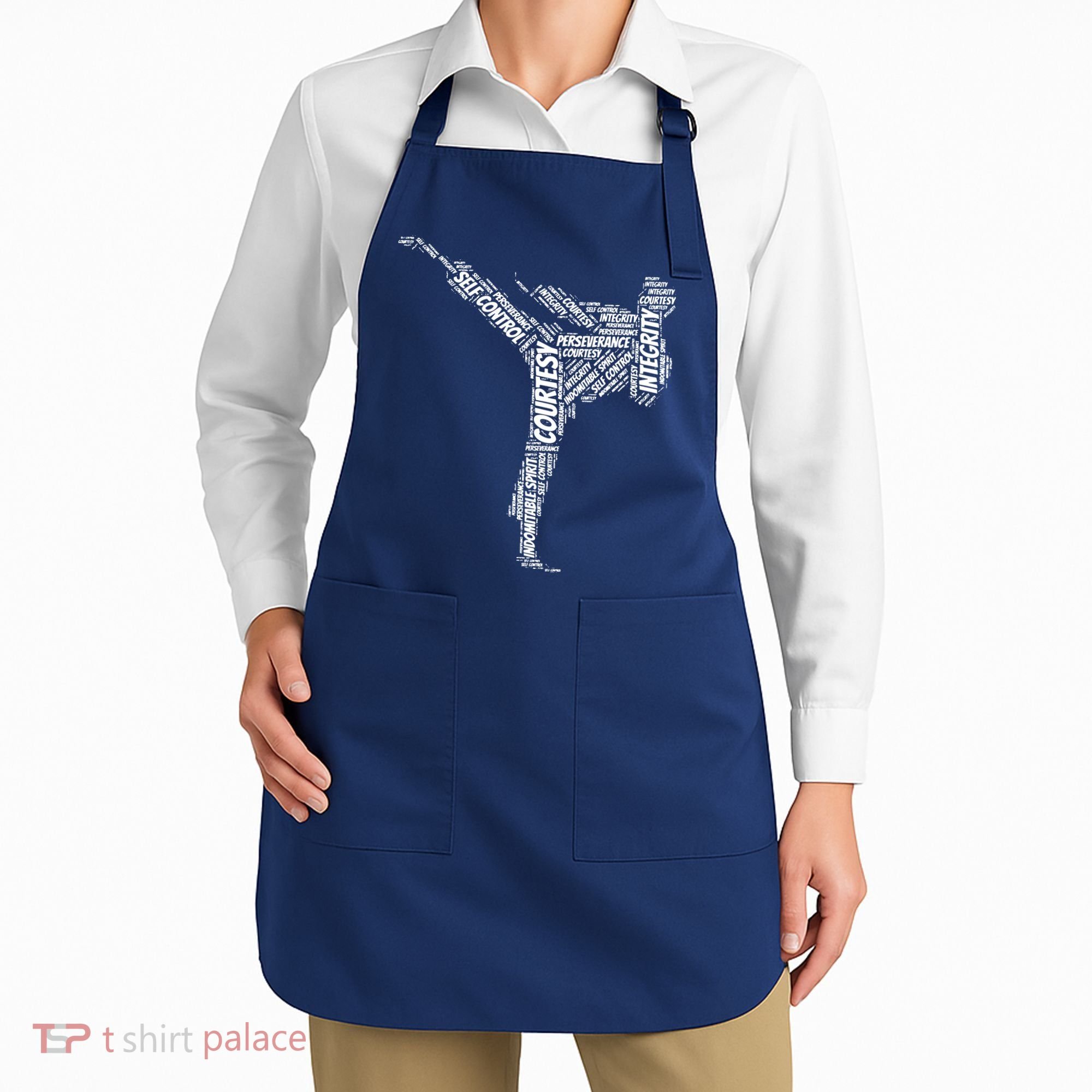 Taekwondo Fighter 5 Tenets Of TKD Martial Arts Apron