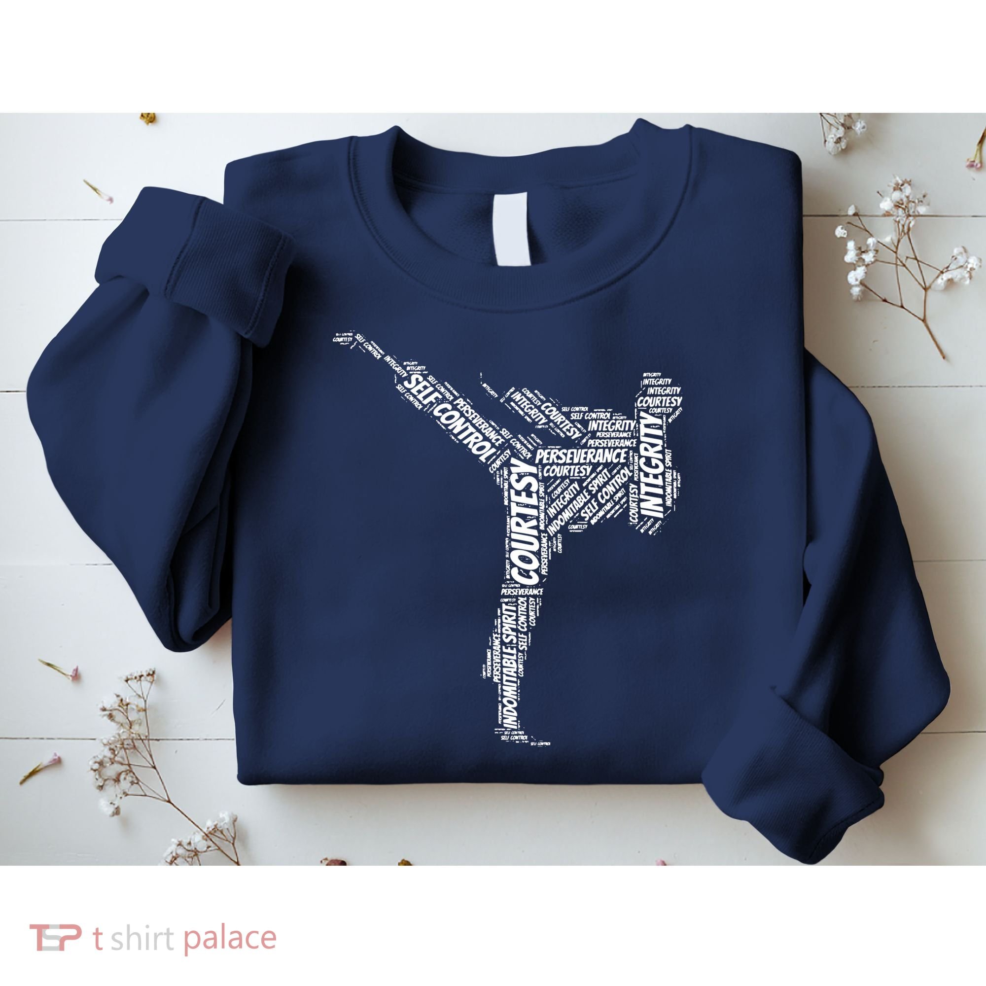 Taekwondo Fighter 5 Tenets Of TKD Martial Arts Sweatshirt