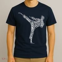 Taekwondo Fighter 5 Tenets Of TKD Martial Arts T-Shirt thumb 3