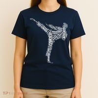 Taekwondo Fighter 5 Tenets Of TKD Martial Arts T-Shirt thumb 4