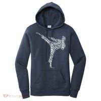 Taekwondo Fighter 5 Tenets Of TKD Martial Arts Women's Hoodie thumb 0