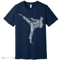 Taekwondo Fighter 5 Tenets Of TKD Martial Arts Premium T-Shirt thumb 0
