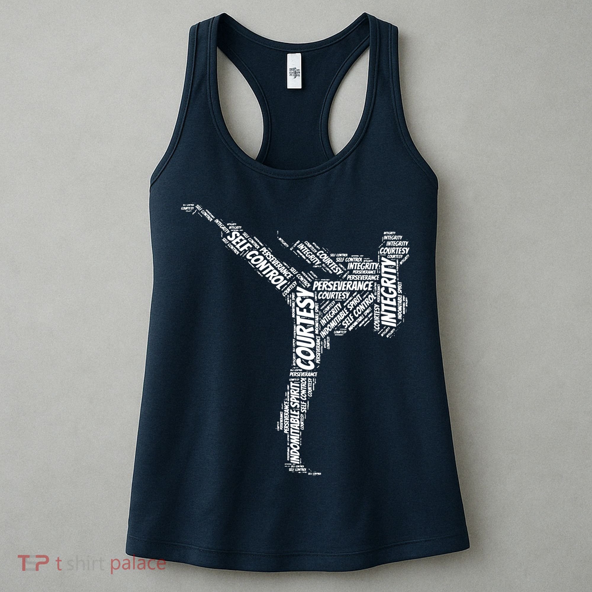 Taekwondo Fighter 5 Tenets Of TKD Martial Arts Women's Tank Top