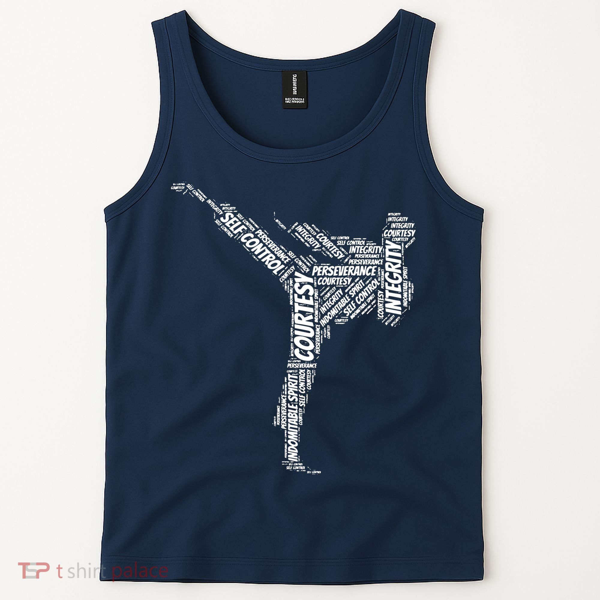 Taekwondo Fighter 5 Tenets Of TKD Martial Arts Tank Top