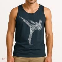 Taekwondo Fighter 5 Tenets Of TKD Martial Arts Tank Top thumb 3