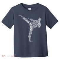 Taekwondo Fighter 5 Tenets Of TKD Martial Arts Toddler T-Shirt thumb 0