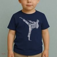 Taekwondo Fighter 5 Tenets Of TKD Martial Arts Toddler T-Shirt thumb 2