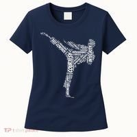Taekwondo Fighter 5 Tenets Of TKD Martial Arts Women's T-Shirt thumb 0