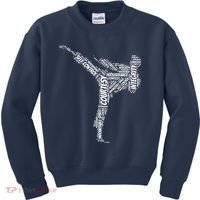 Taekwondo Fighter 5 Tenets Of TKD Martial Arts Kids Sweatshirt thumb 0
