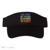 The First 60 Years Childhood Hardest Old 60th Birthday Funny Visor thumb 0