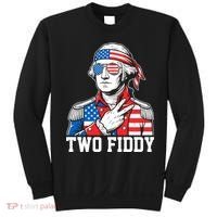 Two Fiddy American Revolution George Washington 250 Years Sweatshirt thumb 0