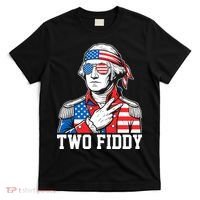 Two Fiddy American Revolution George Washington 250 Years T-Shirt thumb 0