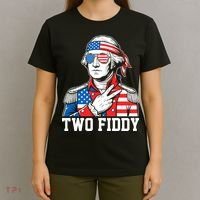 Two Fiddy American Revolution George Washington 250 Years T-Shirt thumb 4